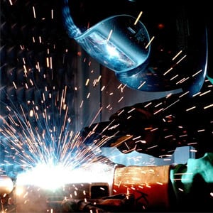 Welding Sparks and Fumes